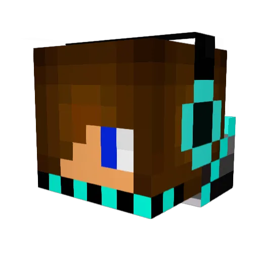 iferrer Minecraft avatar head, 3D render