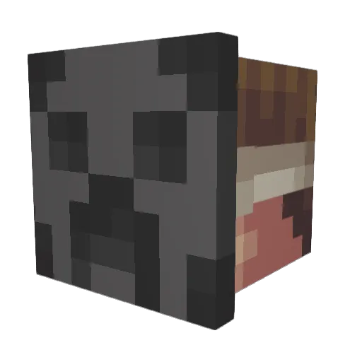 ificoulddie Minecraft avatar head, 3D render