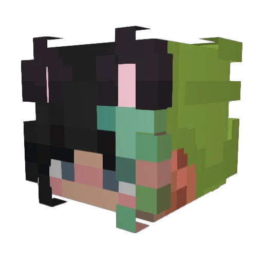 ifiwerea20mbie Minecraft avatar head, 3D render