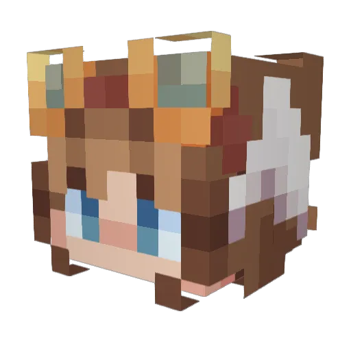 iforgot12345 Minecraft avatar head, 3D render