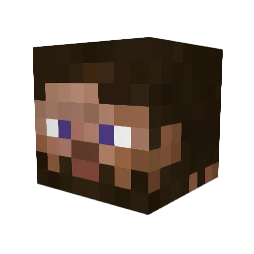ifoz Minecraft avatar head, 3D render