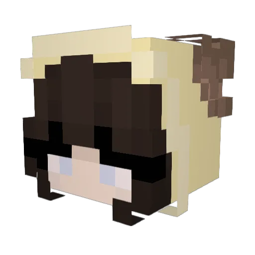 ifpy Minecraft avatar head, 3D render