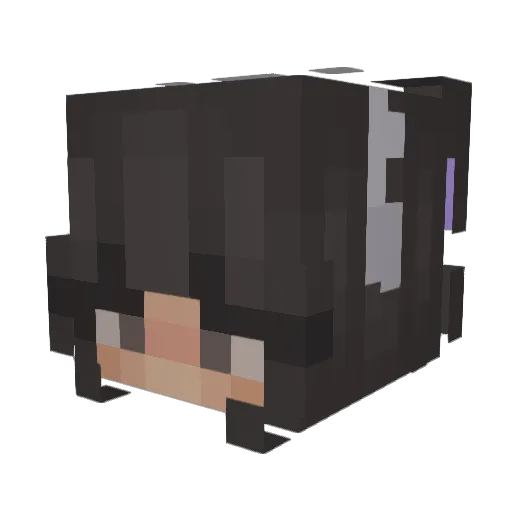 ifraani Minecraft avatar head, 3D render