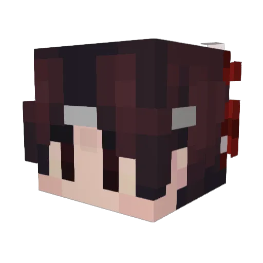 ifrith Minecraft avatar head, 3D render