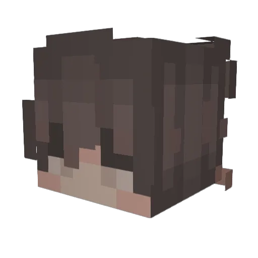 ifrix_ Minecraft avatar head, 3D render