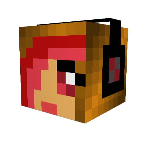 ifurita Minecraft avatar head, 3D render