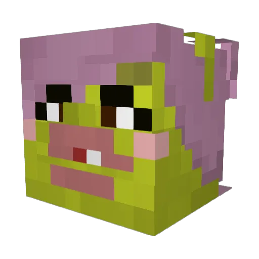 ifxai Minecraft avatar head, 3D render