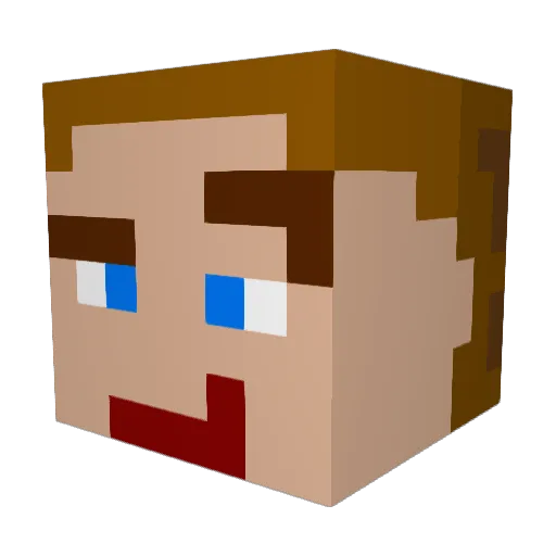 ifyoudiga6fthole Minecraft avatar head, 3D render