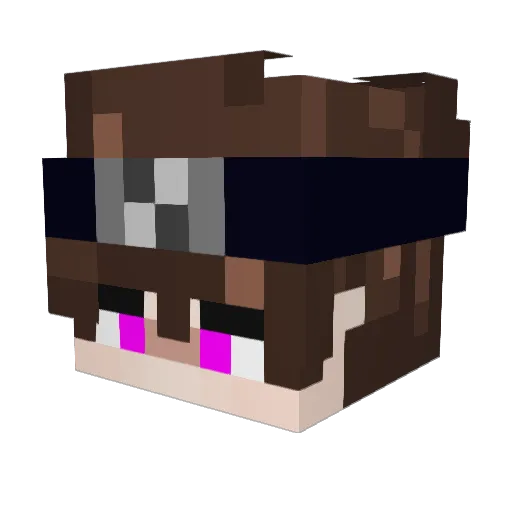 igLeonardo Minecraft avatar head, 3D render