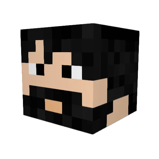 igR420 Minecraft avatar head, 3D render