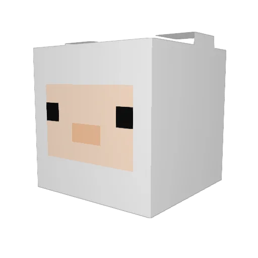 igad Minecraft avatar head, 3D render