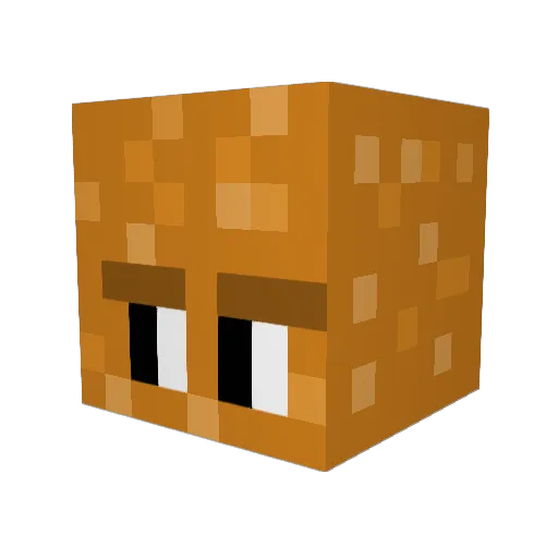 igfa Minecraft avatar head, 3D render