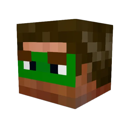 igglesworth Minecraft avatar head, 3D render