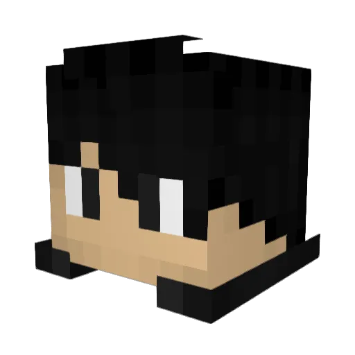 iggysix Minecraft avatar head, 3D render