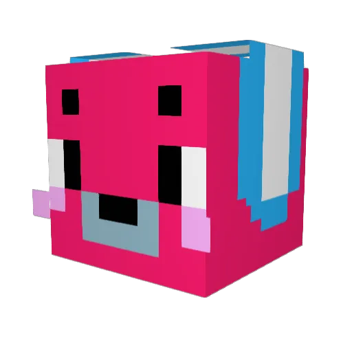 igi7 Minecraft avatar head, 3D render