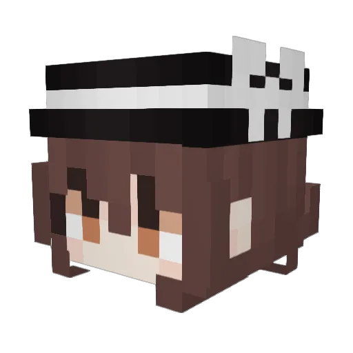 igibig Minecraft avatar head, 3D render