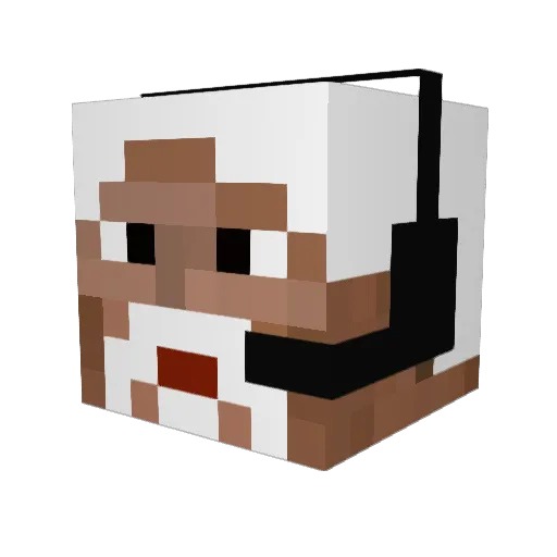 igimuc Minecraft avatar head, 3D render