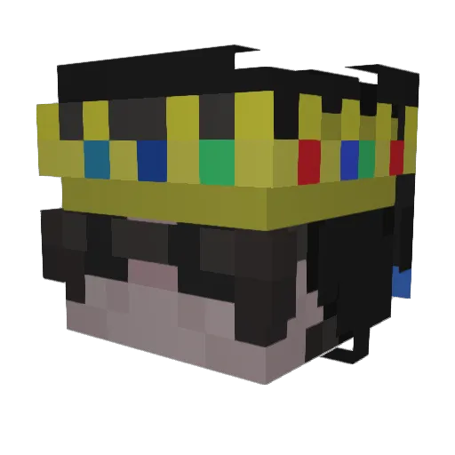 igkms Minecraft avatar head, 3D render