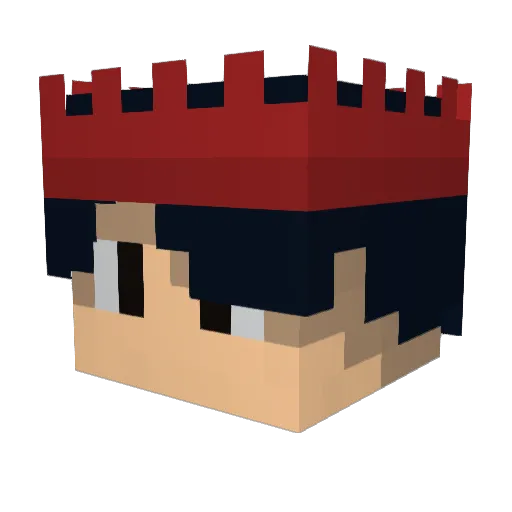 igmagicz Minecraft avatar head, 3D render