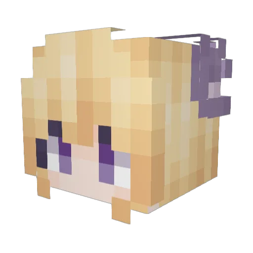 igmos Minecraft avatar head, 3D render
