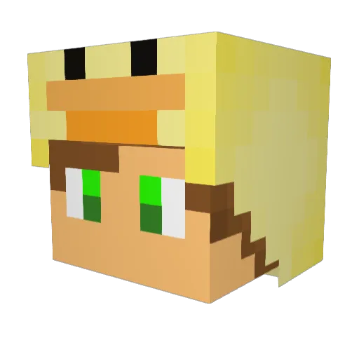 ignMeh Minecraft avatar head, 3D render