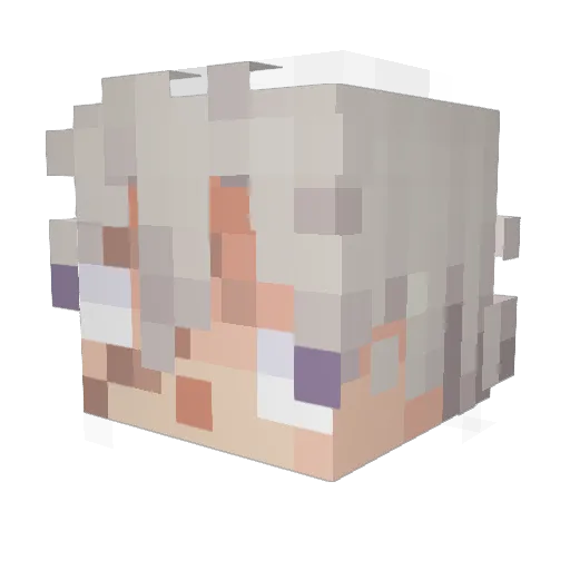ignTVX Minecraft avatar head, 3D render