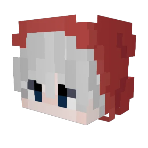 ignblejzik Minecraft avatar head, 3D render