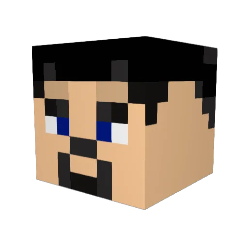 ignifein Minecraft avatar head, 3D render