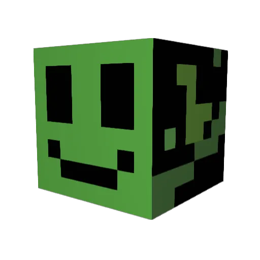 igniszebra Minecraft avatar head, 3D render