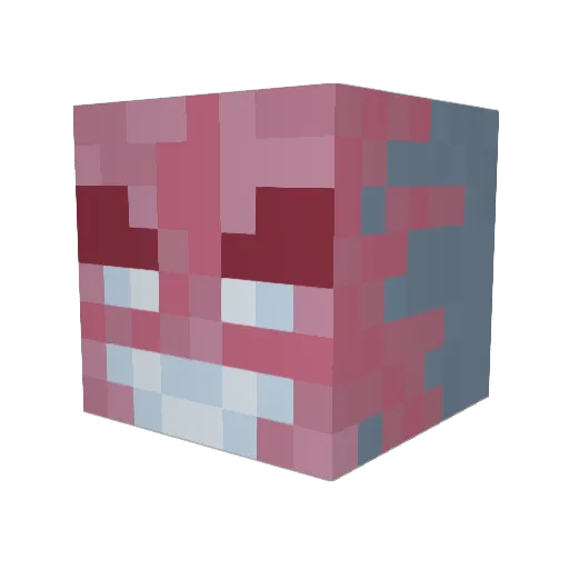 ignorancce Minecraft avatar head, 3D render