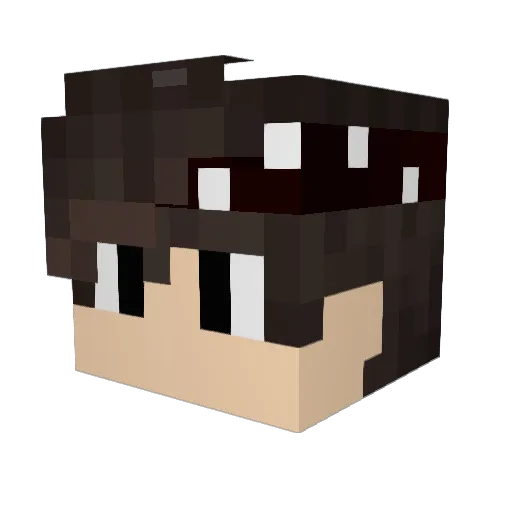 igo38 Minecraft avatar head, 3D render