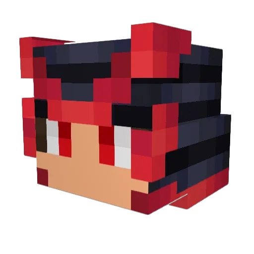 igoNEX Minecraft avatar head, 3D render