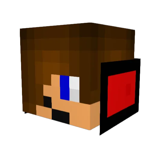 igor10PT Minecraft avatar head, 3D render