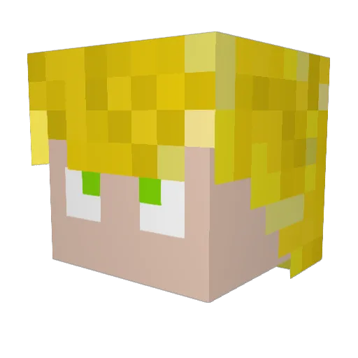 igor_act Minecraft avatar head, 3D render