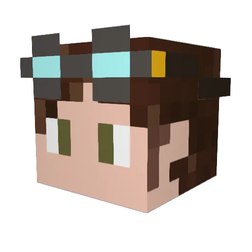 igor_fedorov Minecraft avatar head, 3D render