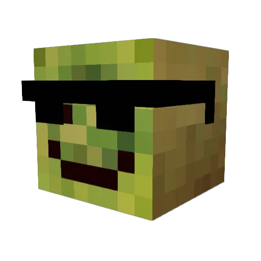 igoreck Minecraft avatar head, 3D render