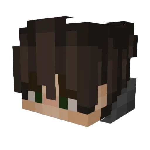 igorrk Minecraft avatar head, 3D render