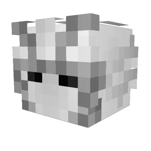 igotleangut Minecraft avatar head, 3D render