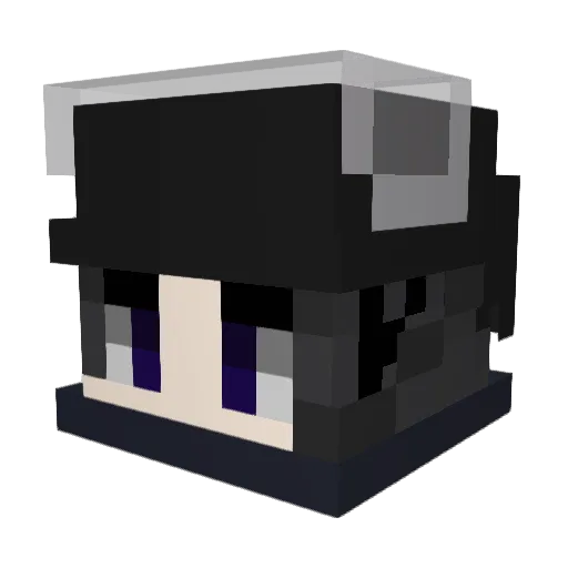 igrZIM Minecraft avatar head, 3D render