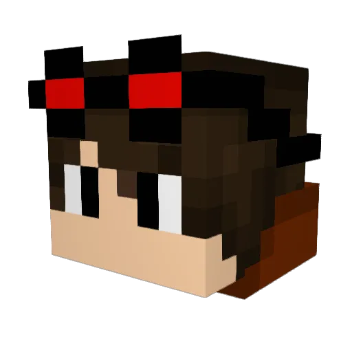 igreervoiddd Minecraft avatar head, 3D render