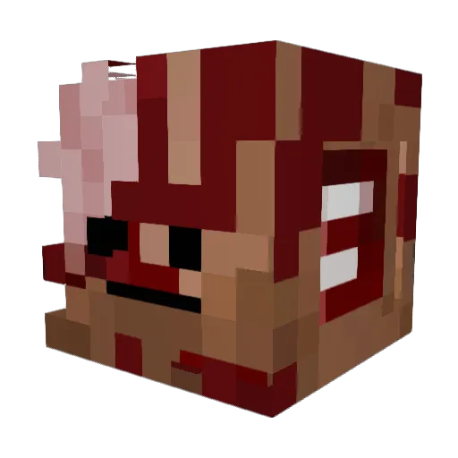 igrokigorek Minecraft avatar head, 3D render