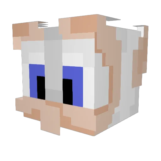 igunisshon Minecraft avatar head, 3D render