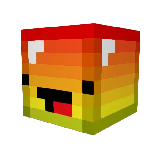 igwong5 Minecraft avatar head, 3D render