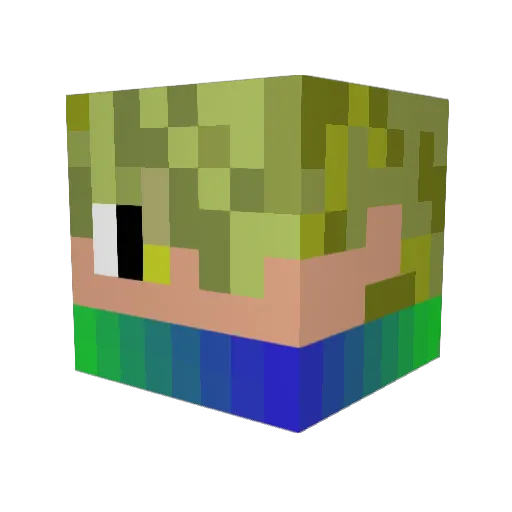 ihan0917 Minecraft avatar head, 3D render