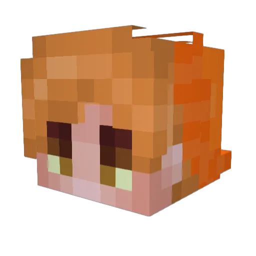iharperr Minecraft avatar head, 3D render