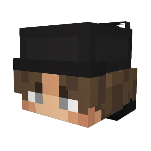 ihatedelirium Minecraft avatar head, 3D render