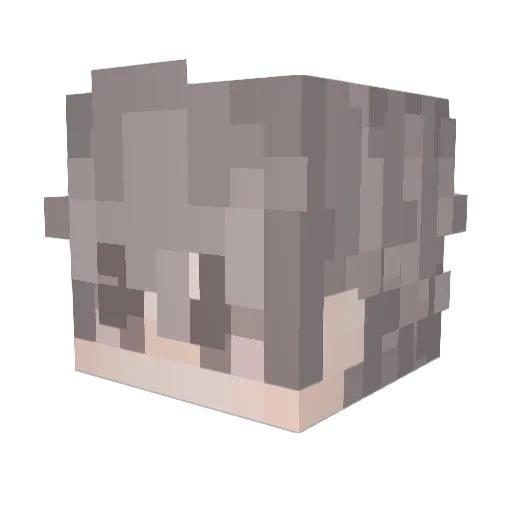 ihatedgh Minecraft avatar head, 3D render
