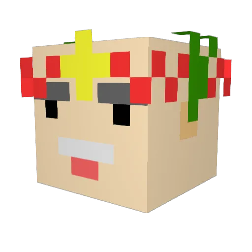 ihatemlk Minecraft avatar head, 3D render