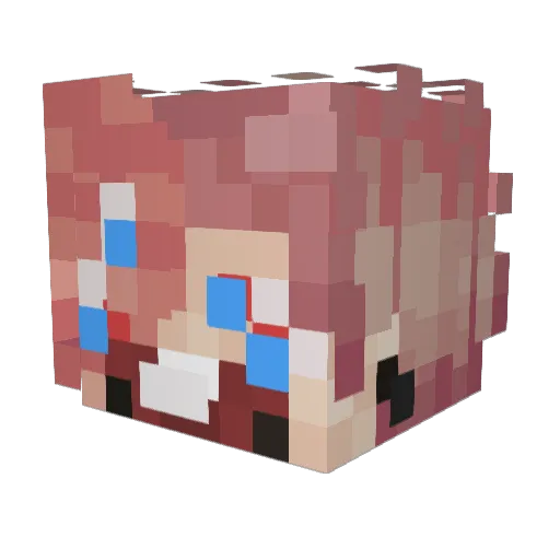 ihatemonkeysog Minecraft avatar head, 3D render