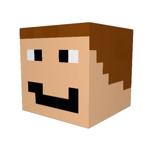 ihatespam Minecraft avatar head, 3D render